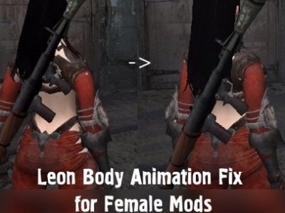 Leon Body Fix for Female Mods