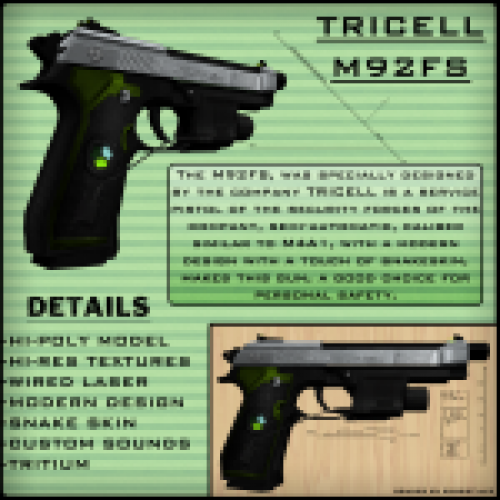 Beretta M92F Tricell