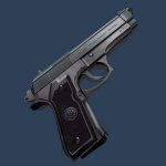 Silver Beretta 92FS
