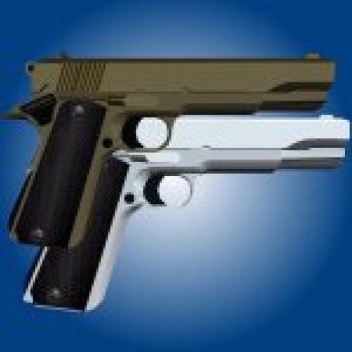 Colt M1911 Gold/Silver Chrome