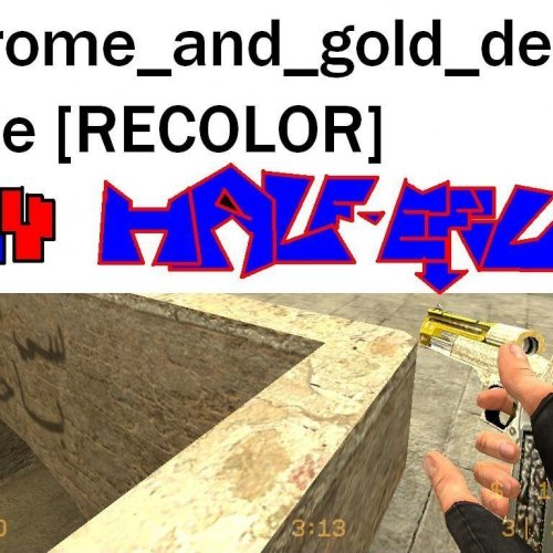 chrome and gold deagle