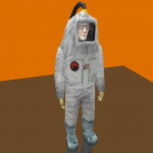 HD cleansuit scientist