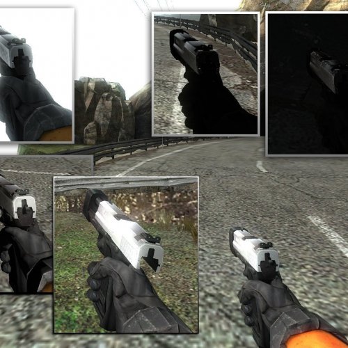 HL2 pistol retextured (silver)