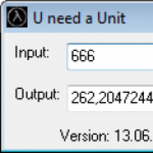 U need a Unit