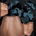 Blue Camo Gloves