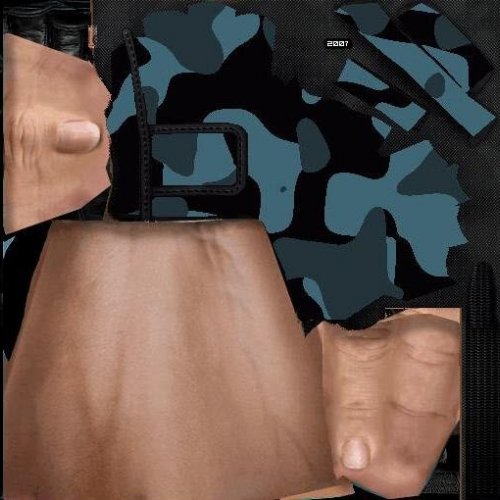 Blue Camo Gloves