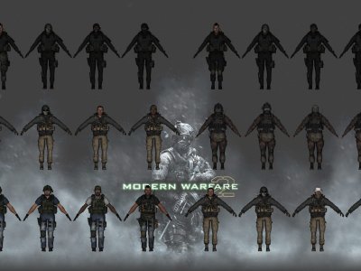 MW2 TF 141 and Seals Player Models