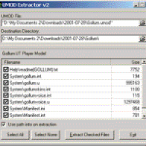 Unreal Tournament UMOD Extractor v2