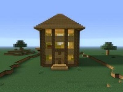 Дом из мема «Ой мама пришла» (Minecraft)