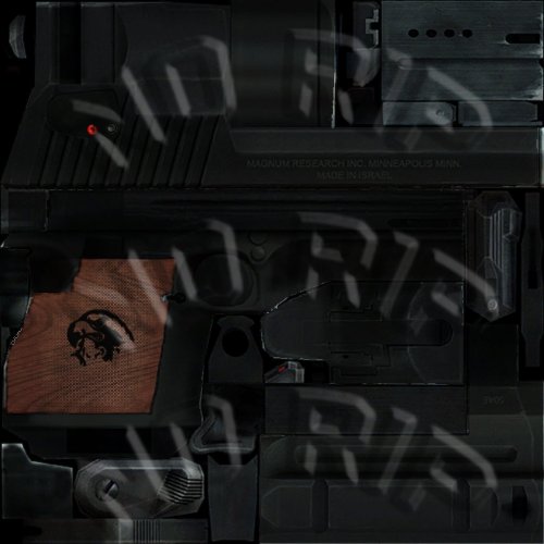 Falcon's Black Deagle + Wood Grip