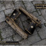 Gold Engraved Desert Eagle