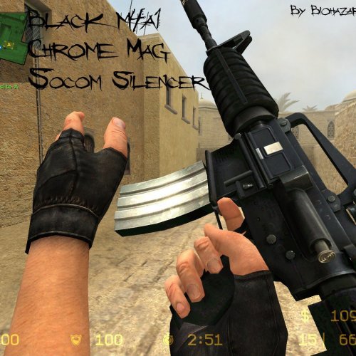 Black_M4a1_W_Chrome_Mag_And_Socom_Silencer