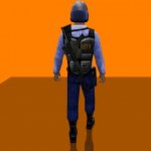 Barney with M16