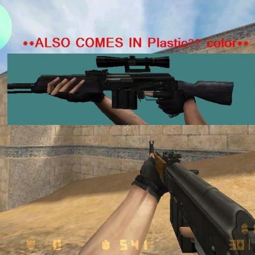 Saiga Sniper assault Rifle gun