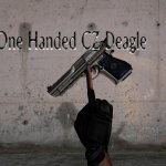 One handed CZ Deagle
