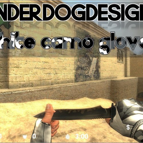 UnderDog®_s_White_Camo_Gloves