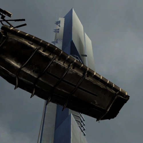 Animated container for dropship