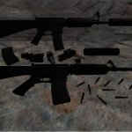 AR-15 with 5 attachments