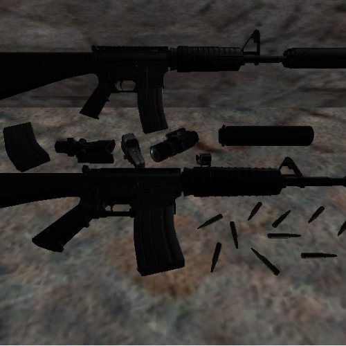 AR-15 with 5 attachments