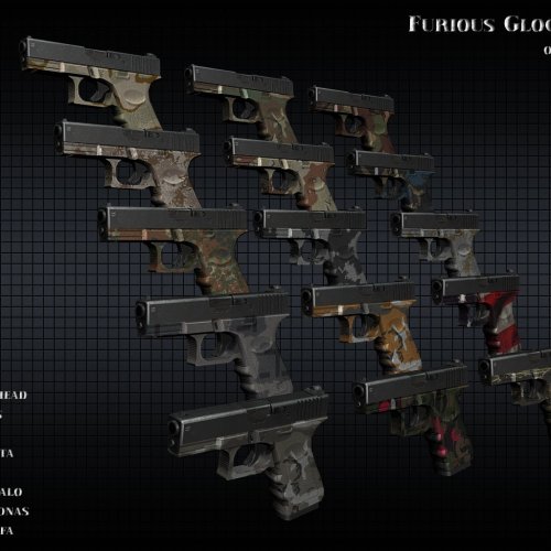 Furious Glock 19 On Camo