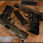 Castor Troy s Custom Golden 1911 s