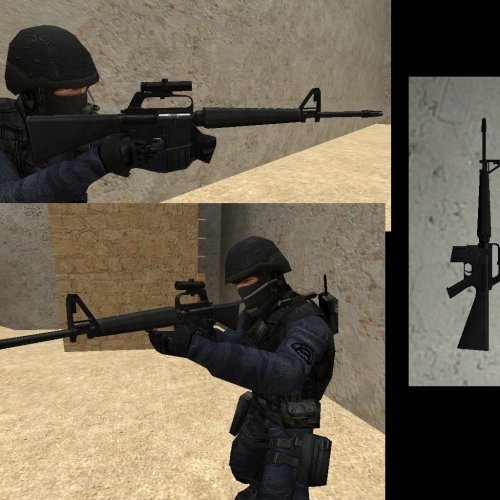 Scoped M16