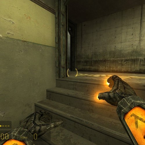 Bright Orange Glow Gloves