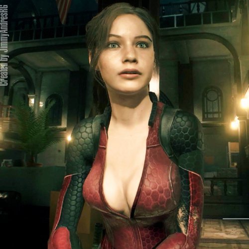 Claire in Jill's RE5 Battlesuit
