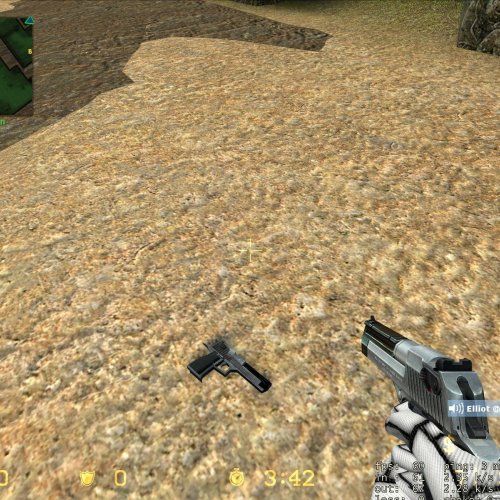 Deagle 2-Toned Silver Black Re-Skin