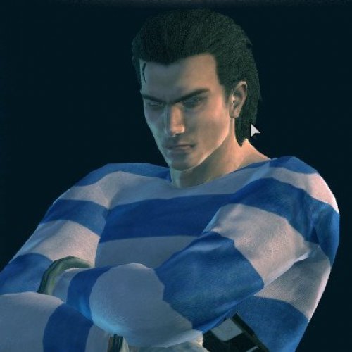 Billy in Cody Prisoner suit