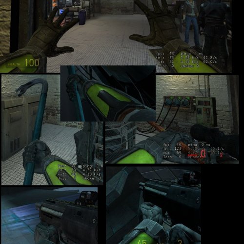 Puke-ish Green Gloves HEV Suit
