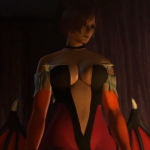 Ada in Morrigan suit from Dark Stalkers