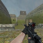 Tac M4 W Folding Stock Anims  Aimpoint
