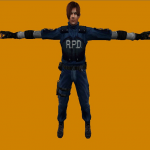 RE 4 Leon Kennedy in RE 2 LD Skin