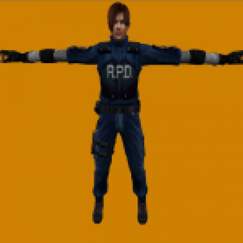 RE 4 Leon Kennedy in RE 2 LD Skin