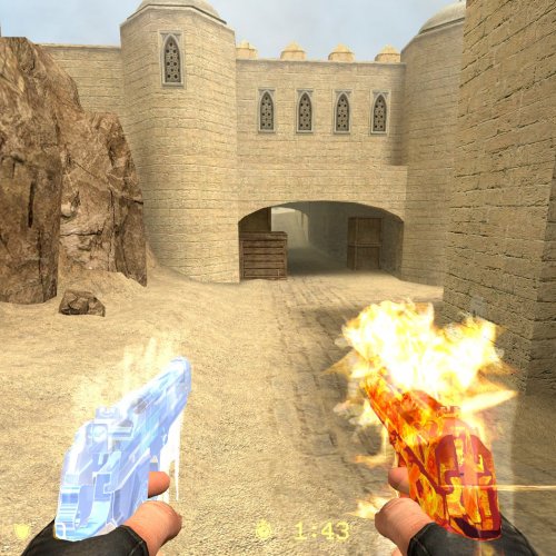 Ice's Heaven and Hell Berettas