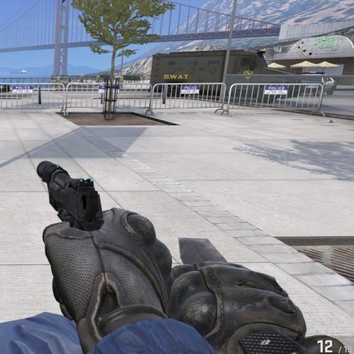 Pistol + knife