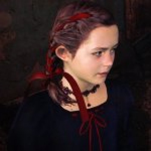 Natalia Dark Dress Dark Hair