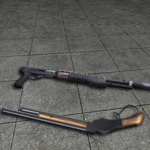 Akimbo Shotguns Spas 12+Winchester1887 (Cz)