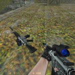 Two-tone M4 W See Thru Blue Aimpoint (Request)