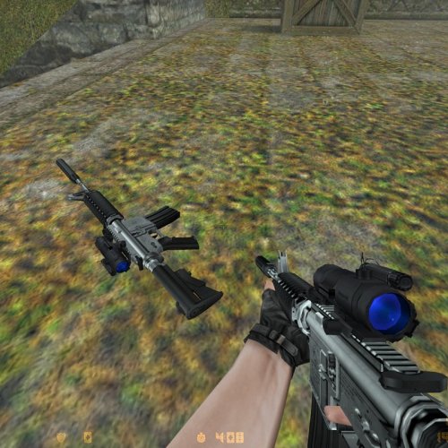 Two-tone M4 W See Thru Blue Aimpoint (Request)
