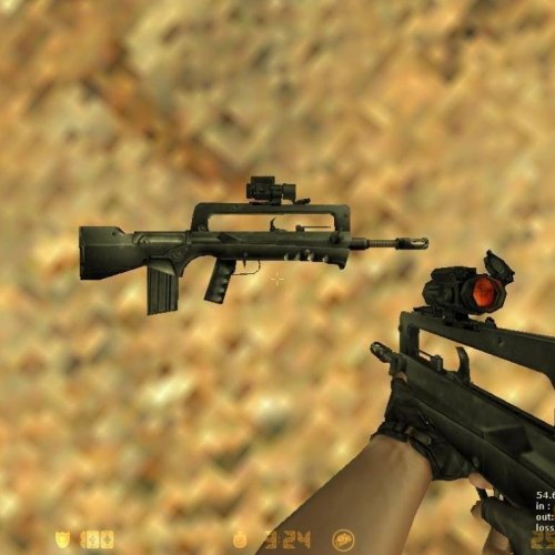 Orange scoped FAMAS F1 by SPNKr