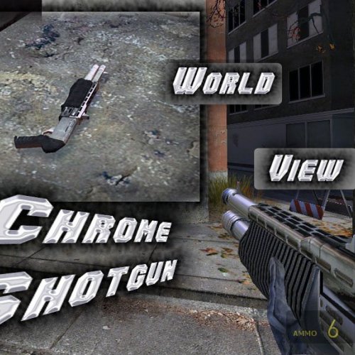 Chrome Skin Shotgun