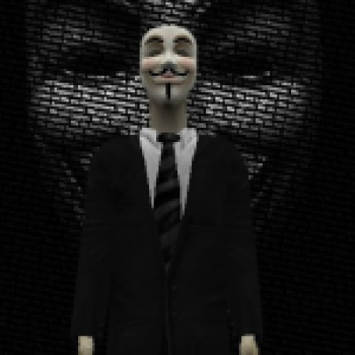 G-Man In Guy Fox Mask
