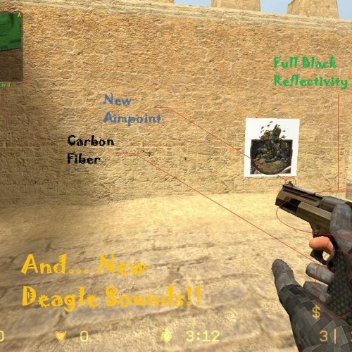 Black Carbon Fiber Deagle