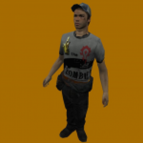 L4D 2 Ellis in new T-shirt