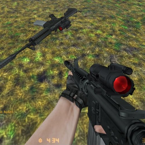 Black M4 With See-Through Aimpoint