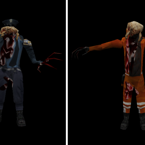 Prisoner & Zombie Cop (+ Knifes)