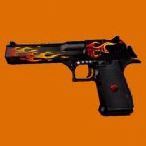 Desert Eagle in flames