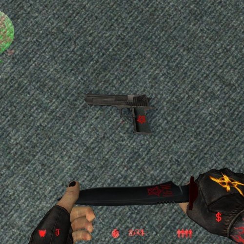 Deagle With Blood Pentagram